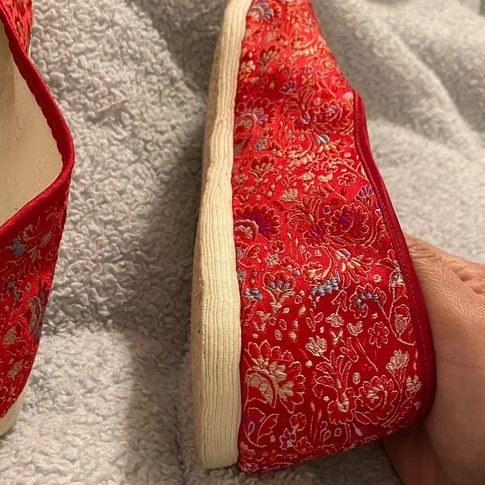 Chinese embroidered silk shoes 8 size - Picture 10 of 12